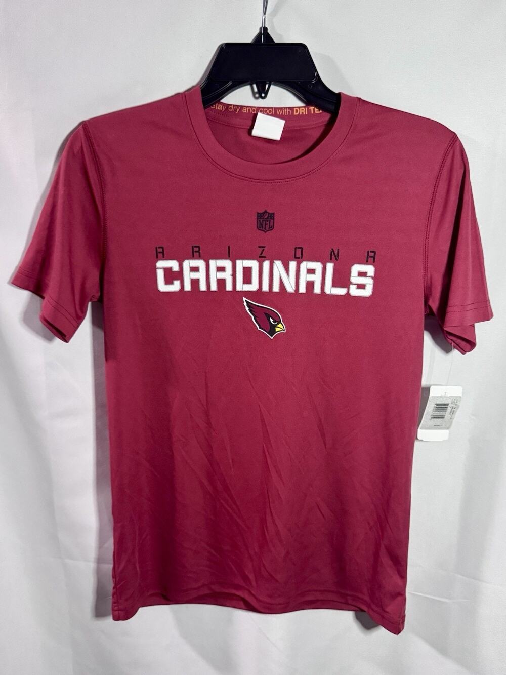 NFL Team Apparel Cardinals Football Jersey Material Tshirt Youth Medium